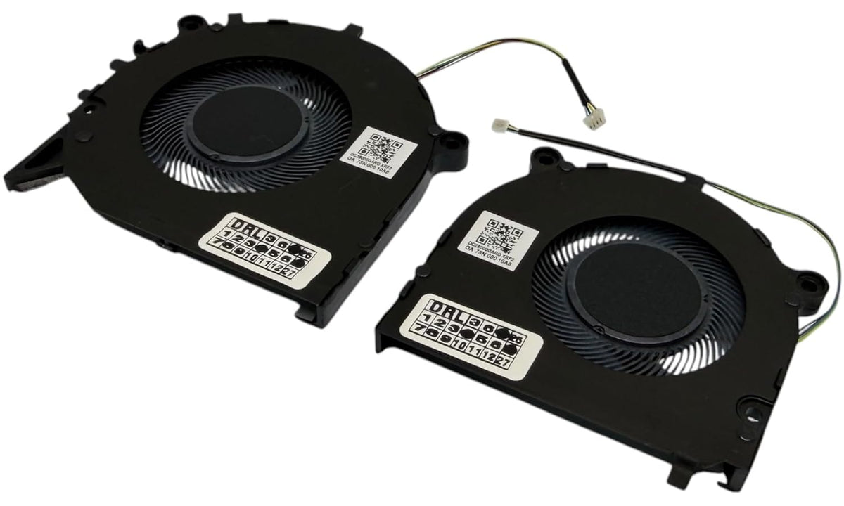 Compatible Cooling fan set for Lenovo ThinkBook 14s-IWL type 20RM, ThinkBook 14s-IML type 20RS, model DFS5K123043630, DFS150305180T, 5F10S13903