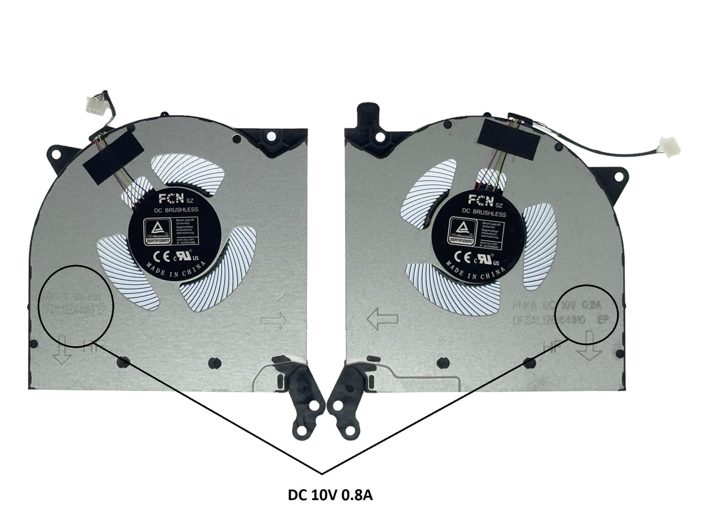 Kompatibles Lüfterset CPU + GPU für Lenovo 5H40S20382 5H40S20383 5H40S20304 5H40S20312 5H40S20311 5H40S20448 5H40S20305 5H40S20449 5H40S20310