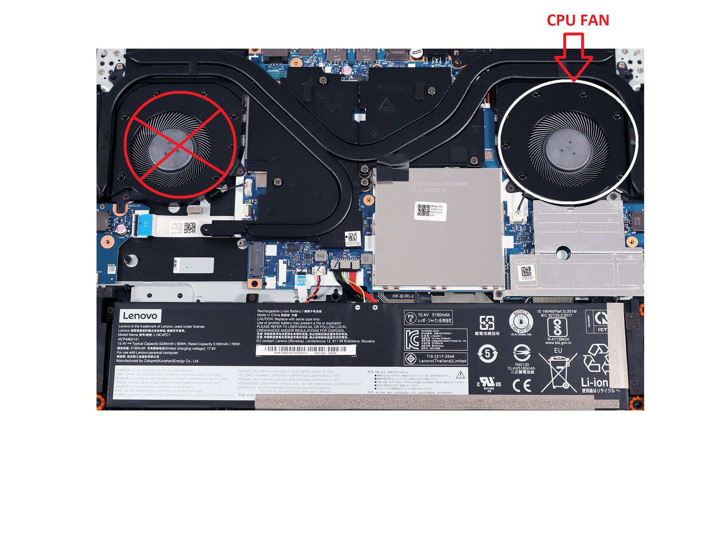Kompatibler CPU-Lüfter für Lenovo DFS5M325063B1C DC28000FAF0 BAPA0909R5HY004 DC28000FAV0AVC1