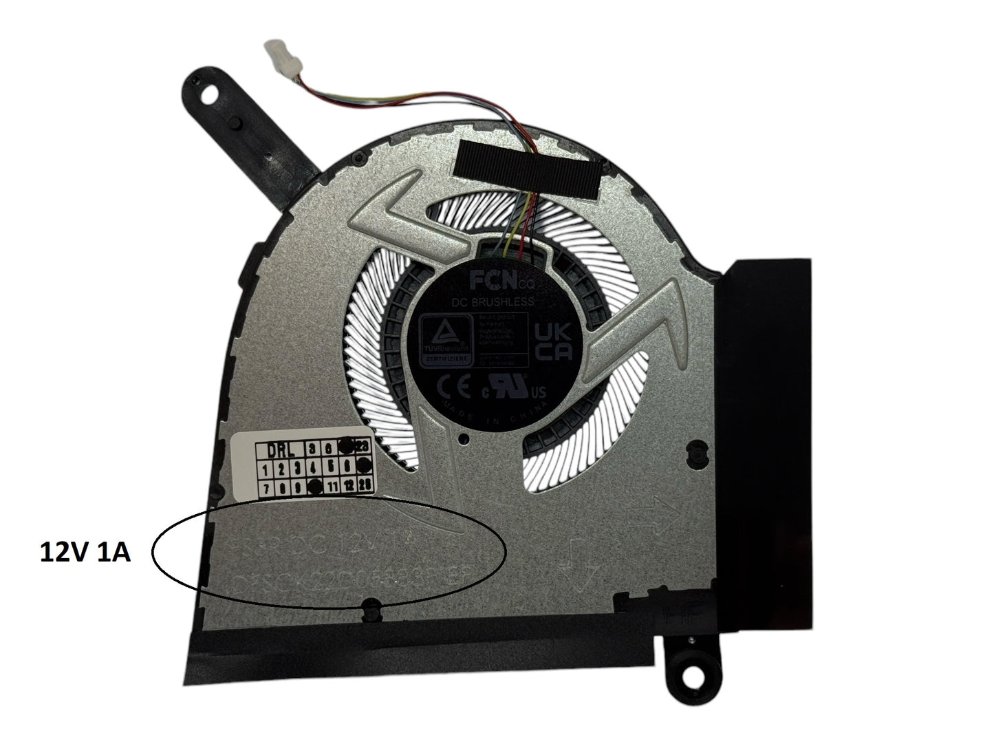 Kompatibler GPU-Lüfter für Asus DFSCK22D05883P FS3R, 6033B0131501 13NR0HW0M02011