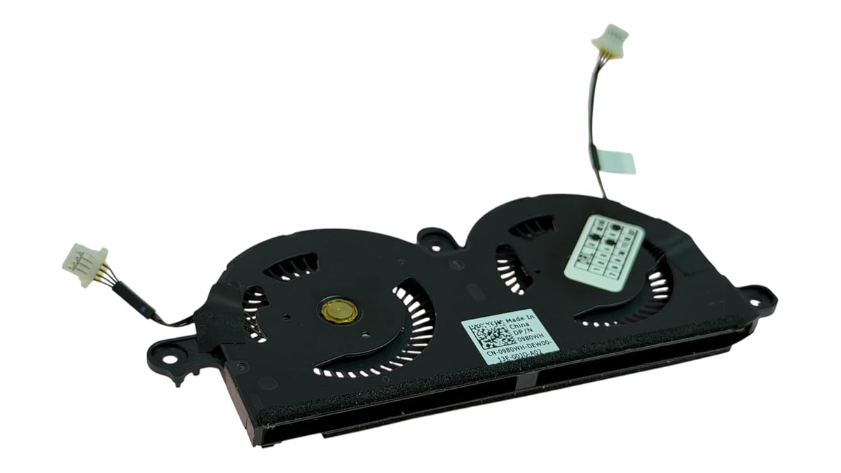 Compatible Fans for Dell, Delta 0980WH, 980WH XPS 13 9370, 9380, XPS 13 7390, 13 9305, model EG50040S1-CP91-S9A, DFS350705PQ0T, ND55C19-16M01