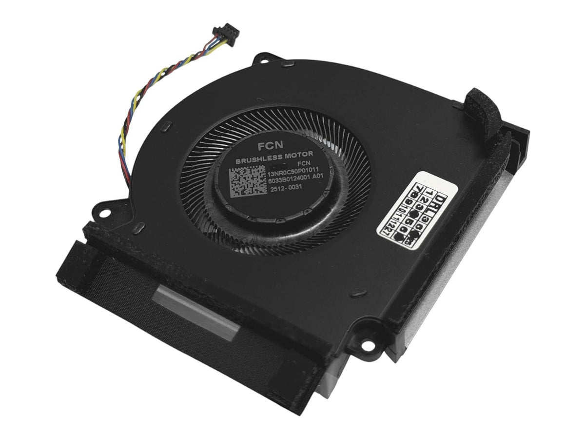 Compatible CPU + GPU cooling fans set DFSCL42P16593Q, DFSCL42P06593Q, 6033B0123901, 6033B0124001, 13NR0C50P02011, 13NR0C50P01011, DC 12V 0.6A, for only only with ASUS ROG Strix G17 (2023) G713PU, G713