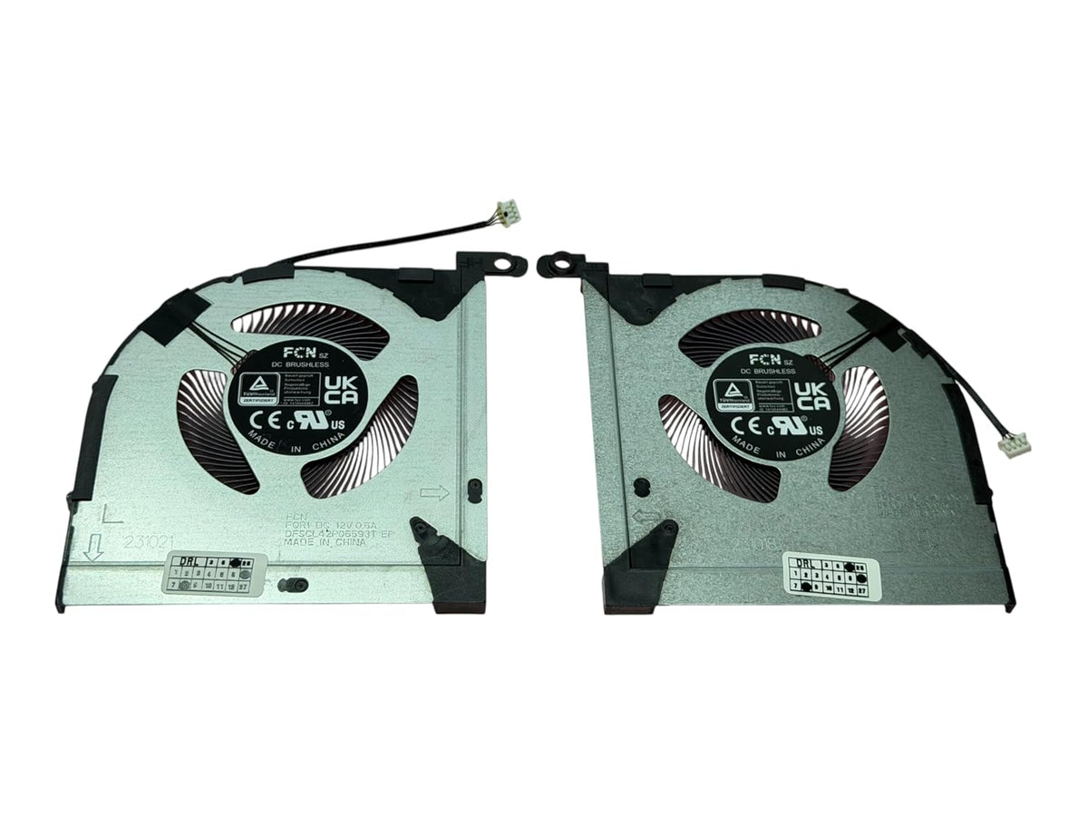 Compatible Fan set for Lenovo BAPB0807R2HY002, BAPA0807R2HY008, DFSCL42P06593T, DFSCL42P16593T