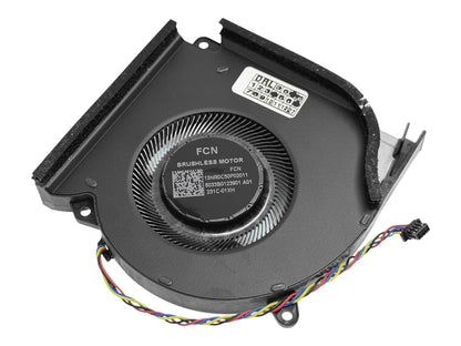 Compatible CPU + GPU cooling fans set DFSCL42P16593Q, DFSCL42P06593Q, 6033B0123901, 6033B0124001, 13NR0C50P02011, 13NR0C50P01011, DC 12V 0.6A, for only only with ASUS ROG Strix G17 (2023) G713PU, G713
