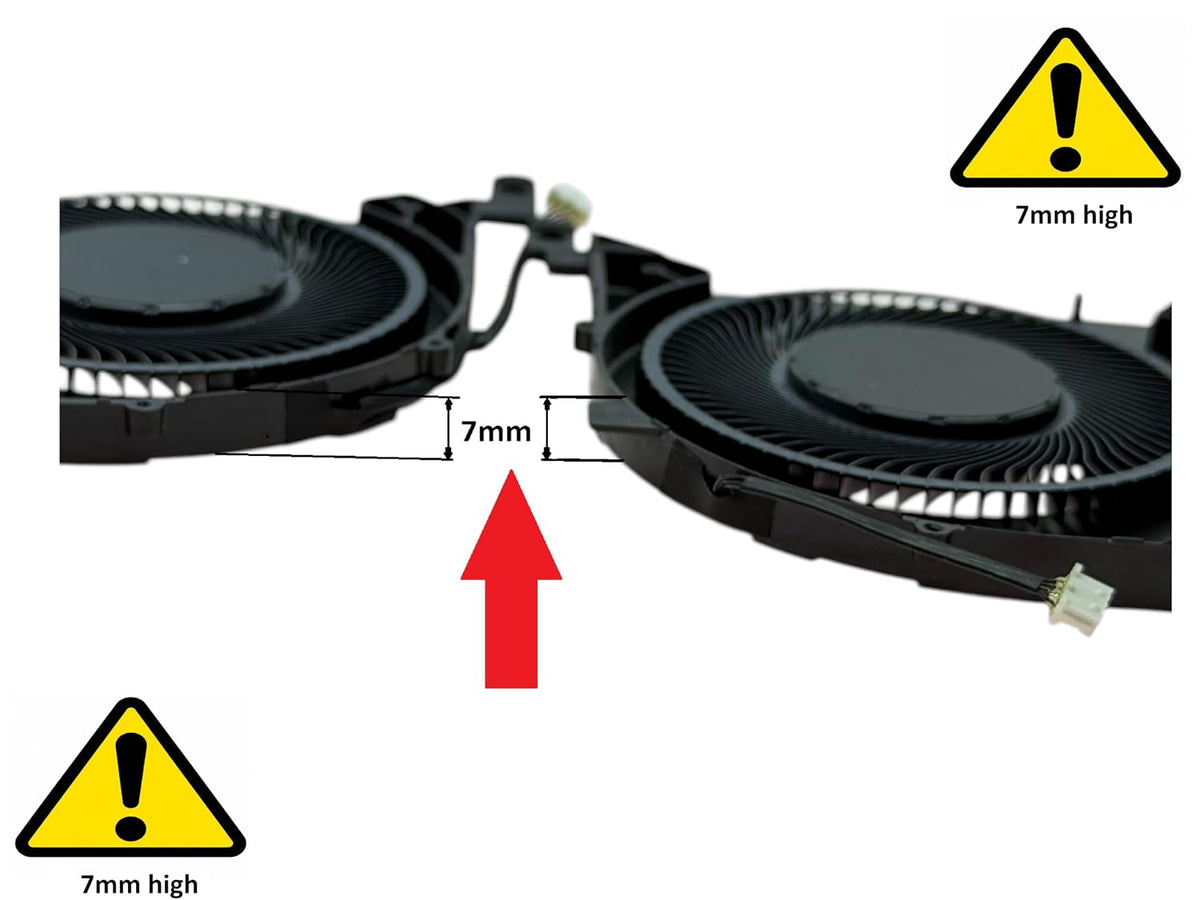 Compatible Fan set for Lenovo BAPB0807R2HY002, BAPA0807R2HY008, DFSCL42P06593T, DFSCL42P16593T