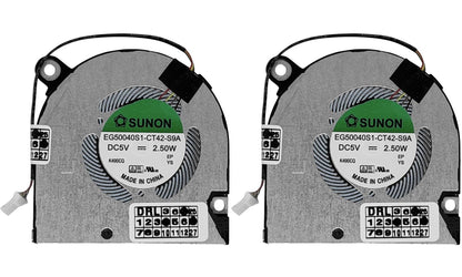 Compatible Cooling fans set for B5006ASHSF2100TN, EG50040S1-CT42-S9A, 23.KF2N2.001, for Acer Swift Go 14 SFG14-01, SFG14-63, SFG14-71, SFG14-72, SFG14-73, Swift Go Go 16 SFG16-71, SFG16-72