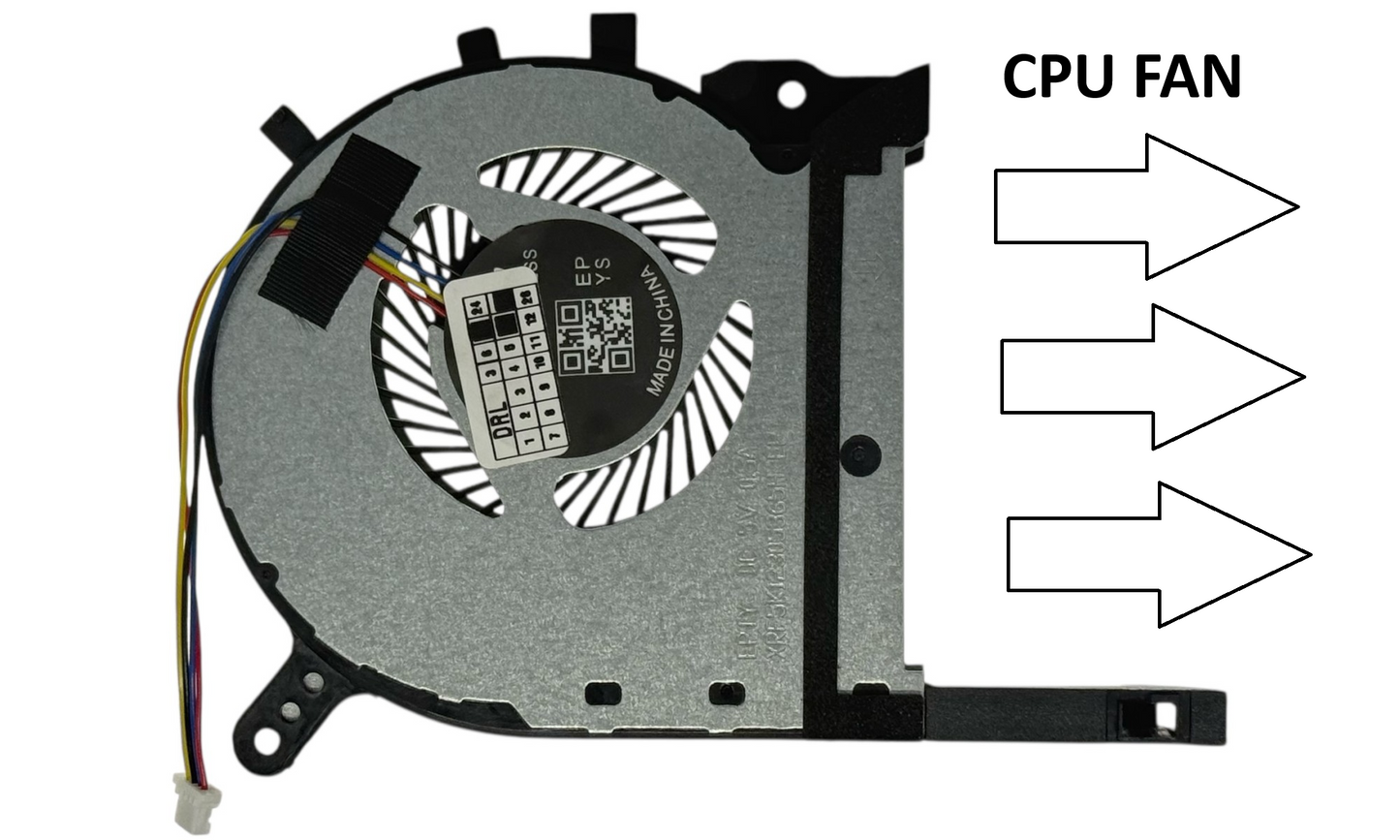 Compatible CPU Cooling Fan for Asus 13NR00S0M11011 13NR00S0M09011 13NR00S0M09111 DFS5K12304363H EP 1323-01AW0A2