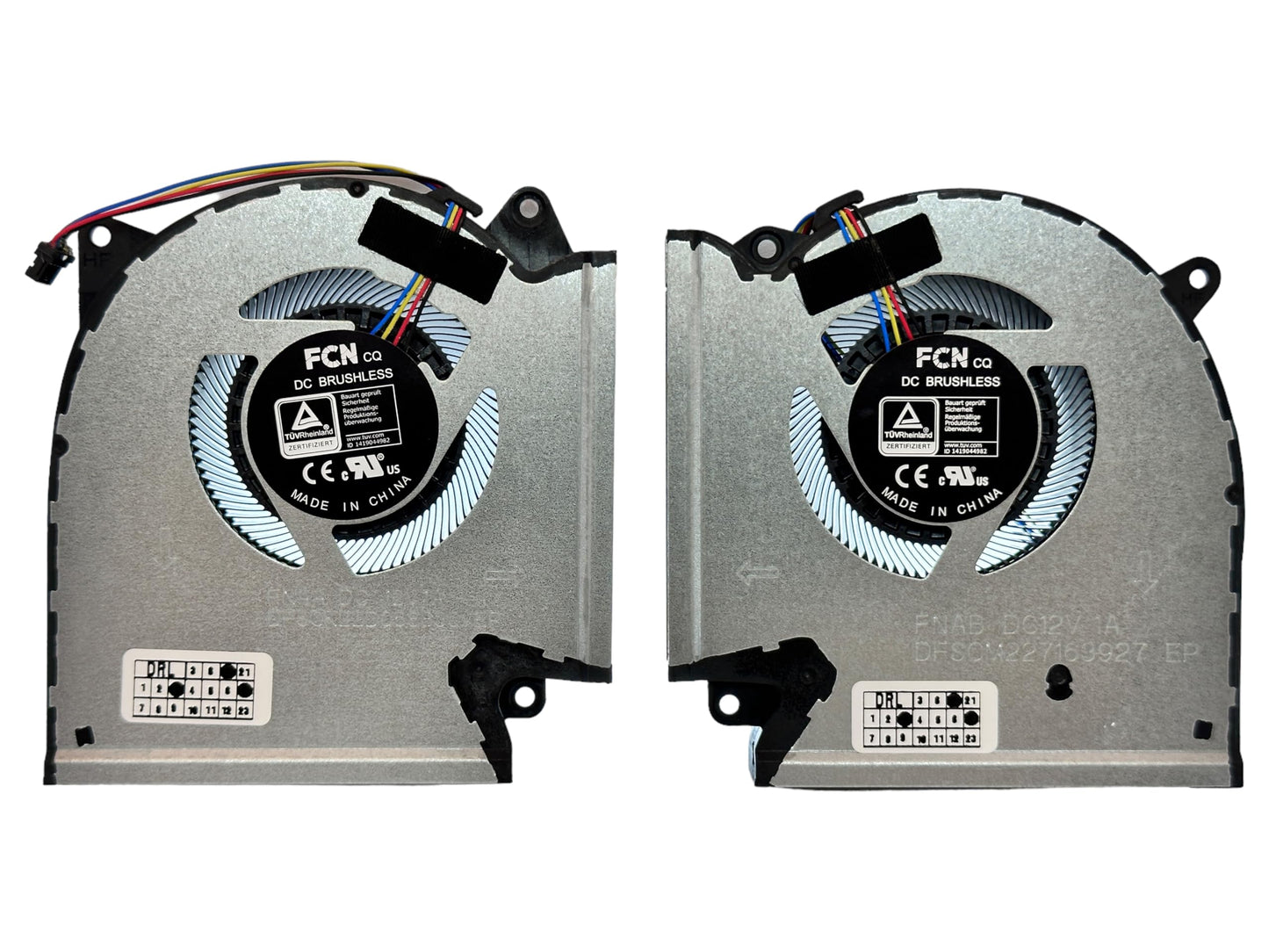 Kompatibles Lüfterset CPU + GPU für Asus 13NR0540P01011 13NR0540P02011, DFSCK22D058830 FNAA, DFSCM227163927 FNAB