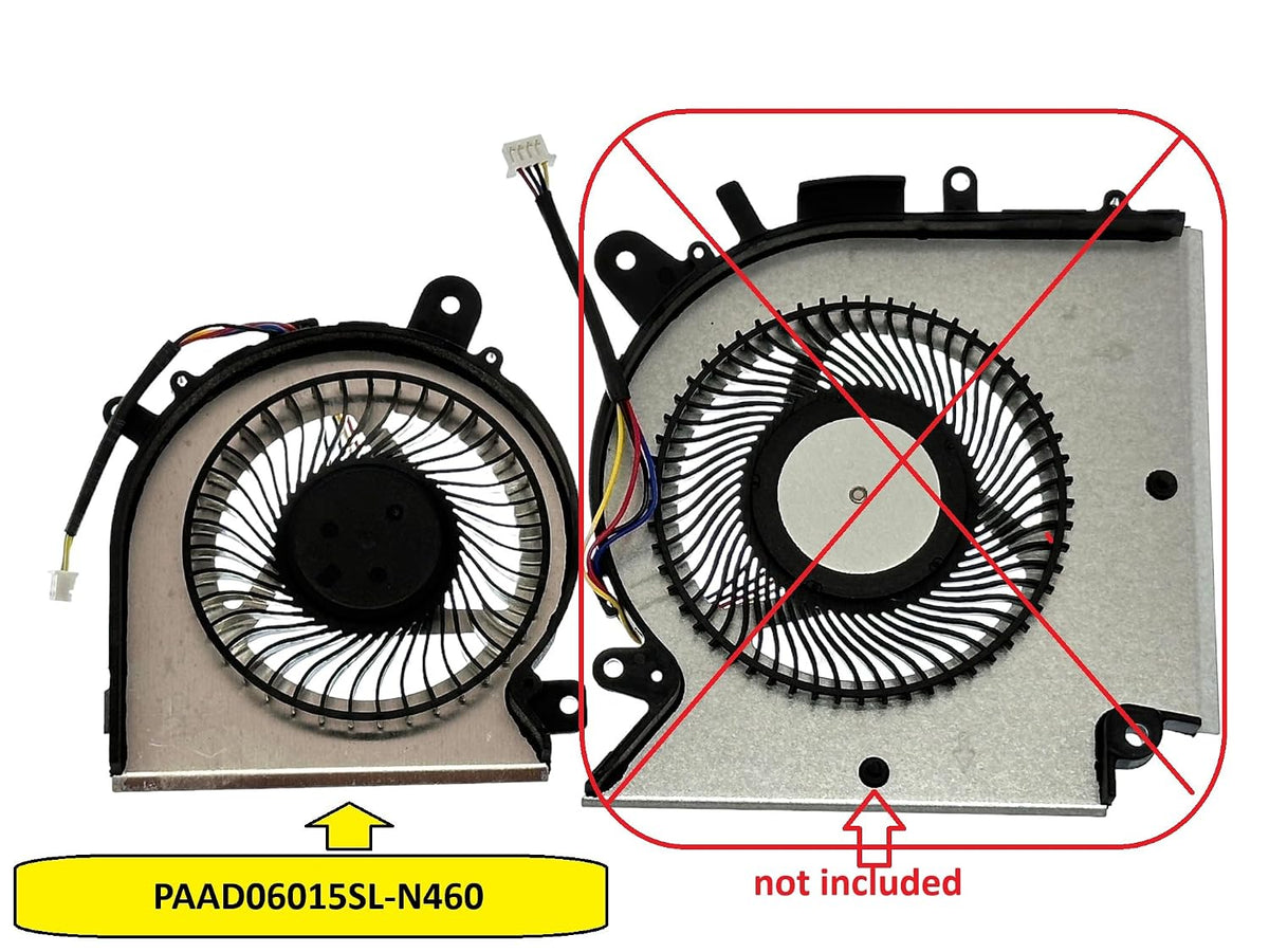 Compatible GPU Fan (Small) Model PAAD06015SL-N460 for MSI GF63, GF65, GF66, GL66, GF76, Katana GF76 Pulse GL76 MS-17L1 GF66 11UC Pulse GL66 11UEK, MS-1581, MS-1581 1, MS-1 1581 83 kg