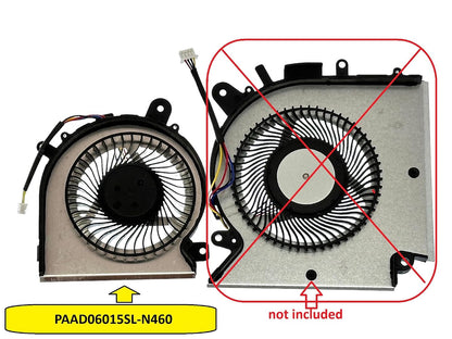 Compatible GPU Fan (Small) Model PAAD06015SL-N460 for MSI GF63, GF65, GF66, GL66, GF76, Katana GF76 Pulse GL76 MS-17L1 GF66 11UC Pulse GL66 11UEK, MS-1581, MS-1581 1, MS-1 1581 83 kg