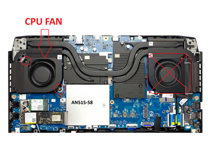 Original CPU Cooling Fan for Acer 23.QFJN2.001 23.QGPN2.001 DFSCL12E16486M DC280010VF0 DC280010VD0 NS8CC19-21G12