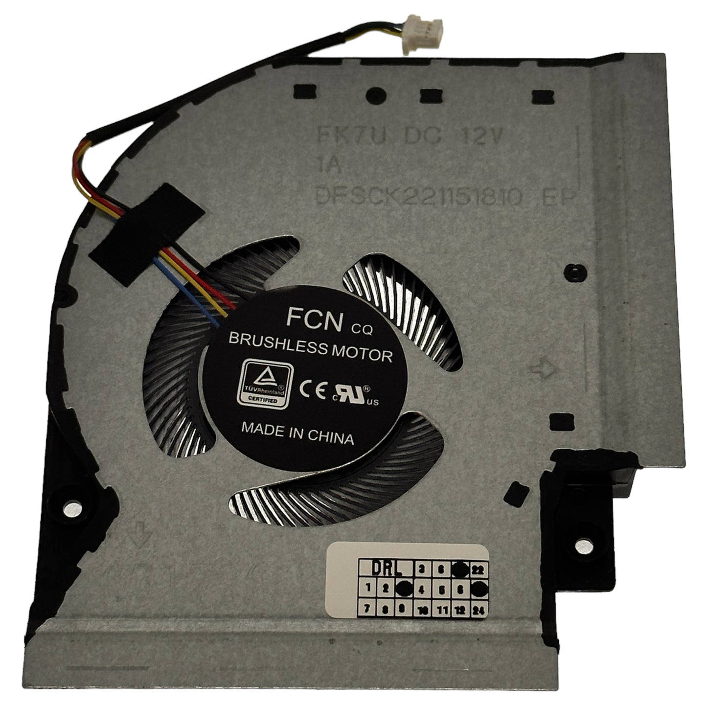 Kompatibler CPU-Lüfter für Asus 13NR00L0P11011 DFSCK221151810 FK7U