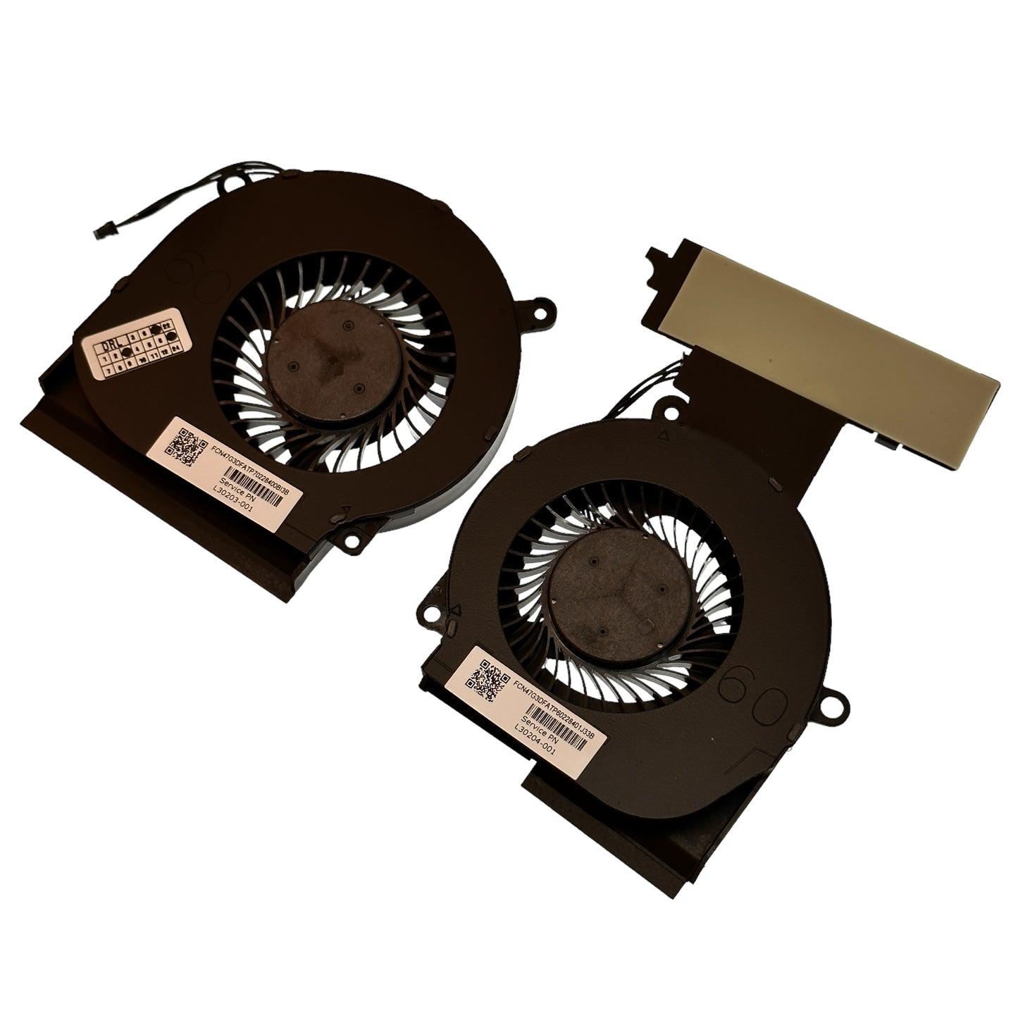 Kompatibles Lüfterset CPU + GPU für HP L29354-001 L29355-001 L30203-001 L30204-001 L24359-001 NFB75A05H-007 NFB80A05H-004 0FKPP0000H 0FKP00000H