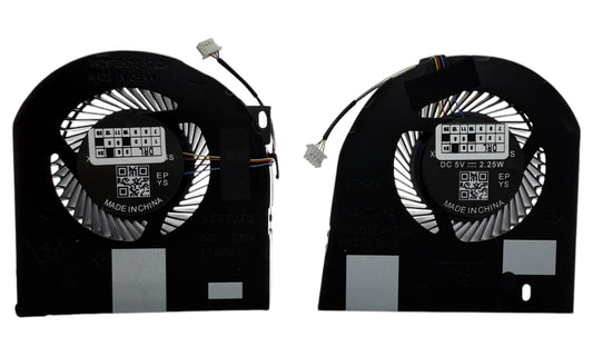 Compatible Cooling Fan Set CPU + GPU for Dell MG75090V1-C160-S9A MG75090V1-C170-S9A NS85C12-17G23 NS85C13-17G24 AT26K004ZCL DAP20-AMD128 AT26K003ZCL