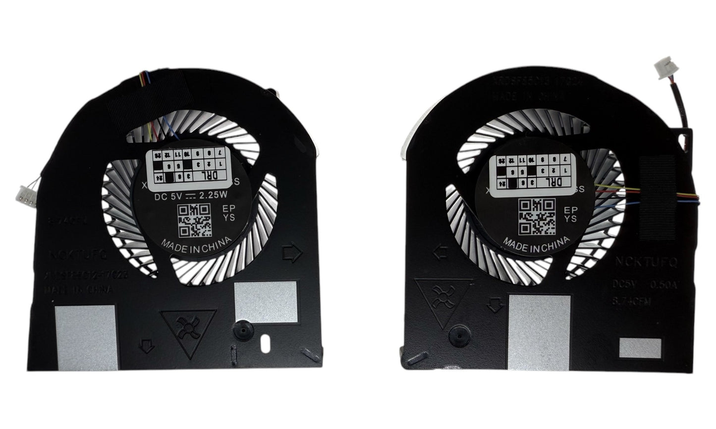 Compatible Cooling Fan Set CPU + GPU for Dell MG75090V1-C160-S9A MG75090V1-C170-S9A NS85C12-17G23 NS85C13-17G24 AT26K004ZCL DAP20-AMD128 AT26K003ZCL