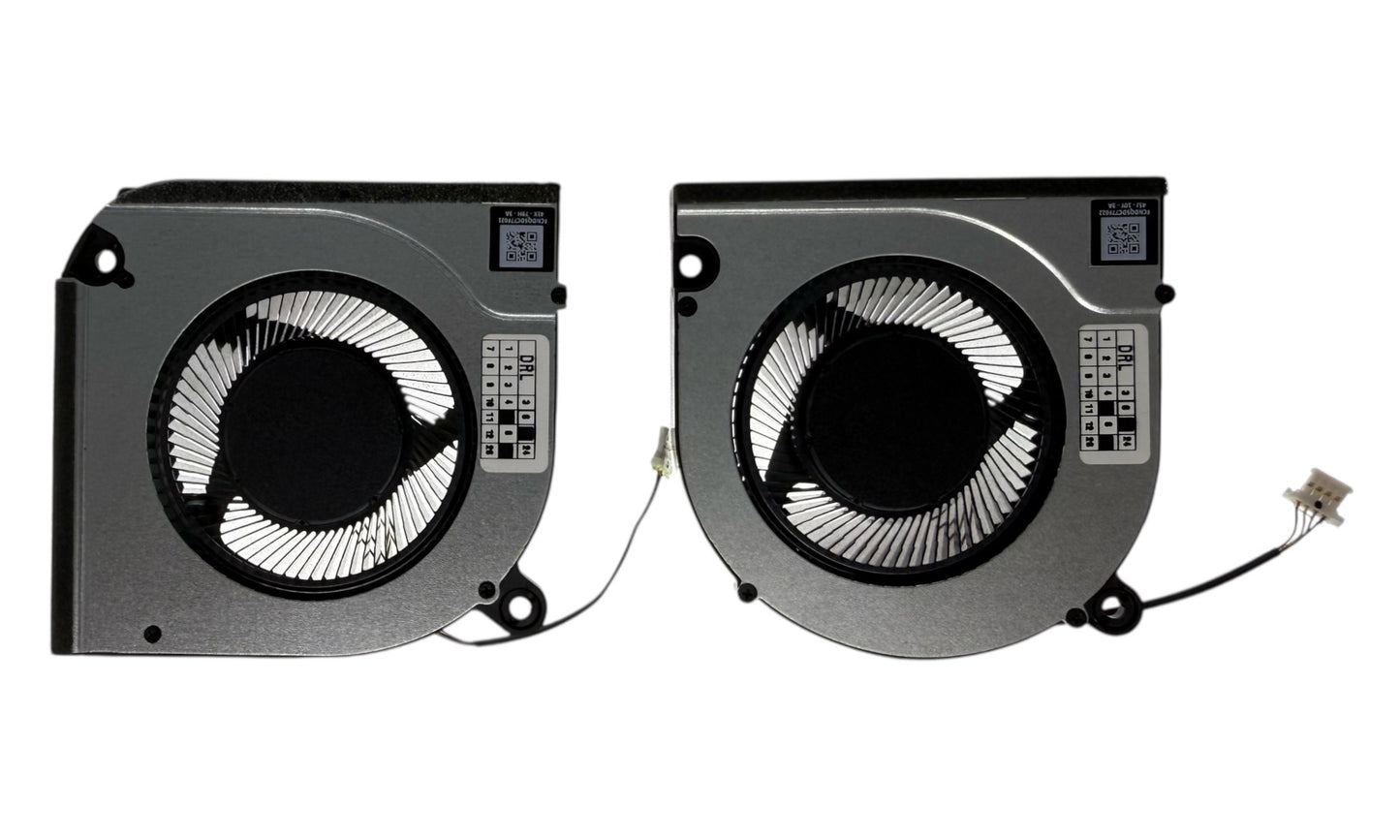 Compatible Cooling Fan Set CPU + GPU for Acer 23.QNAN7.001 23.QNAN7.002 DFSCK22115181R EG75091S1-1C020-S9A DFSCL12E16486N EG75091S1-1C040-S9A