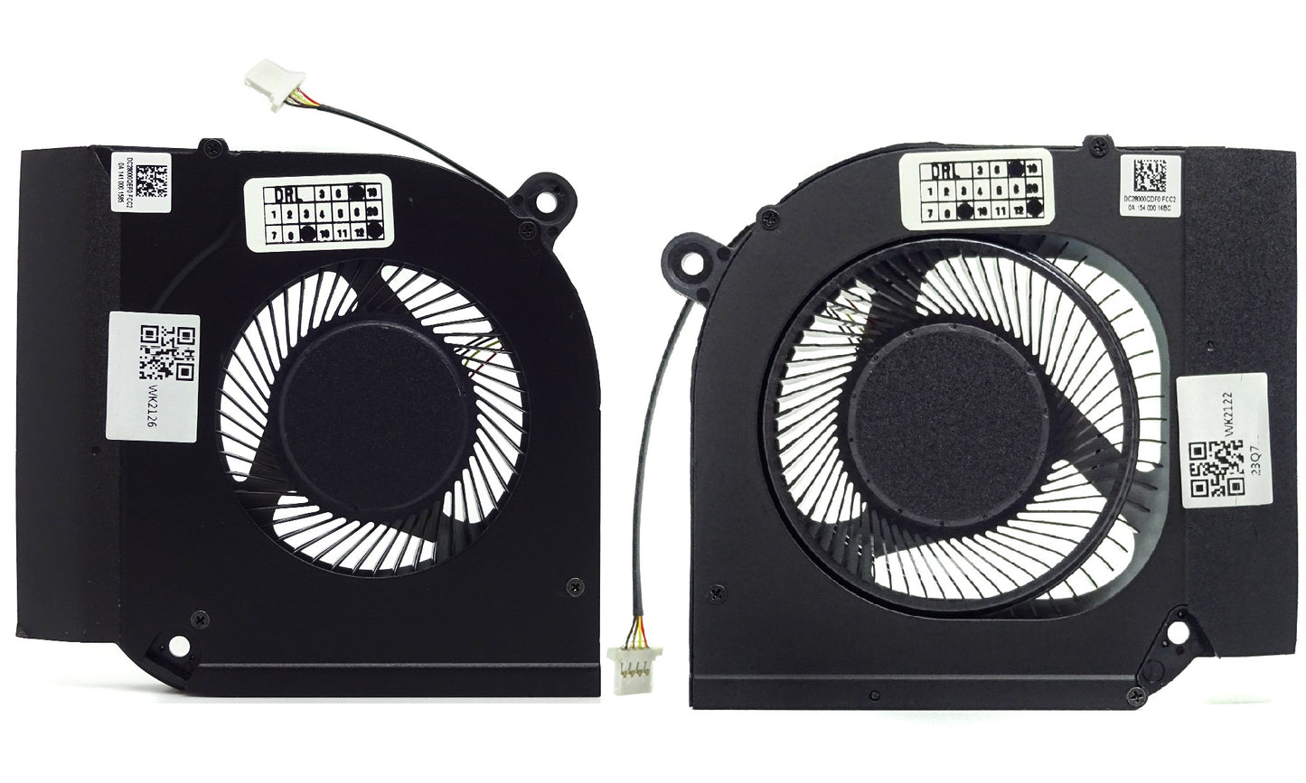 Compatible Cooling Fan Set CPU + GPU for Acer 23.QB9N2.002 23.QB9N2.001 DFS5K223052836 DFS531005PL0T